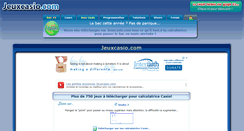 Desktop Screenshot of jeuxcasio.com